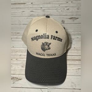 Magnolia Farms Tan and Black Baseball Cap